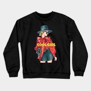 Cool girl Crewneck Sweatshirt